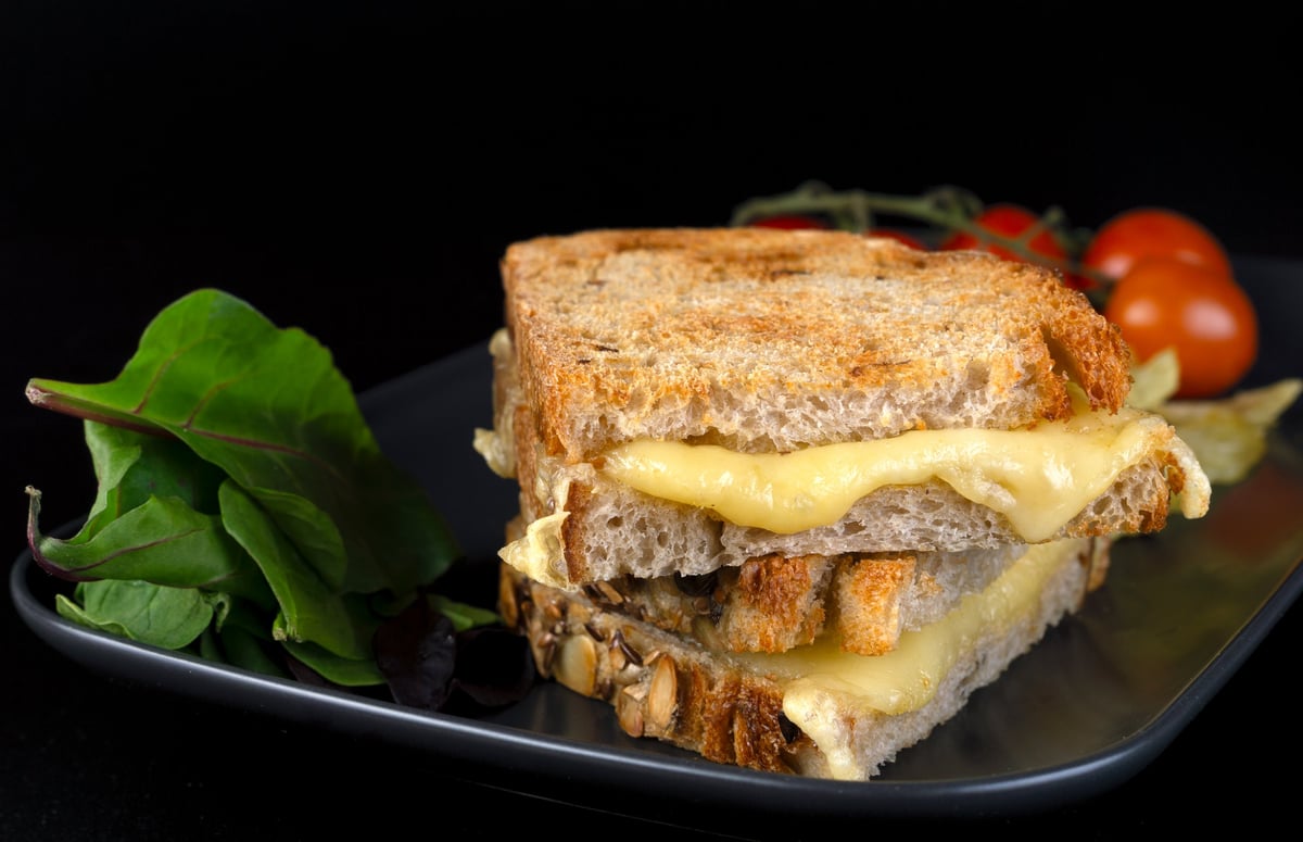 Mushroom Swiss grilled cheese